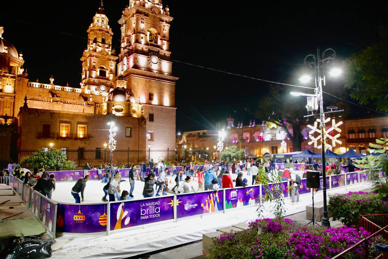 Este domingo, último día de la pista de hielo del DIF de Morelia