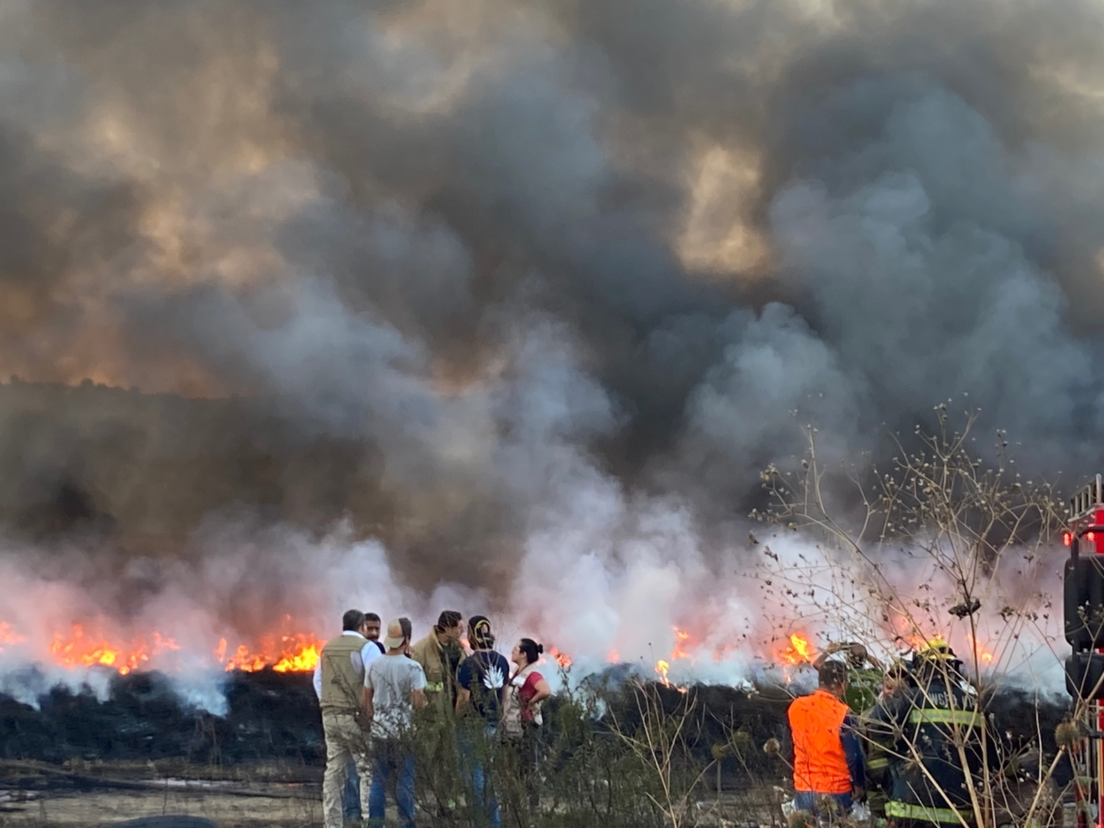 Autoridades ambientales inician actuaciones por incendio en Tarímbaro