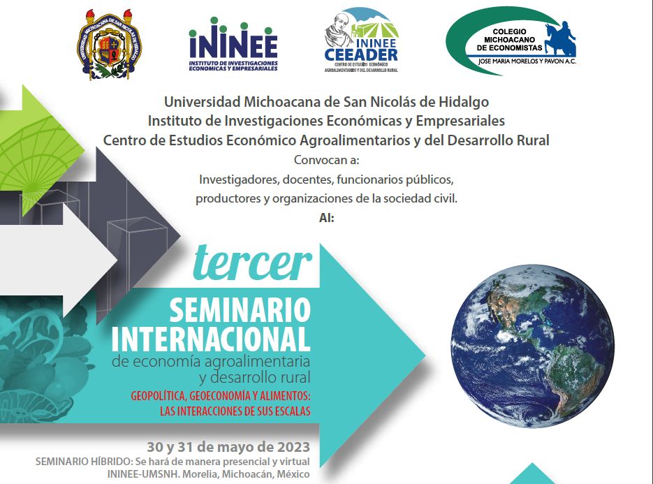 Seminario Internacional de Economía Agroalimentaria y Desarrollo Rural Seminario Internacional de Economía Agroalimentaria y Desarrollo Rural