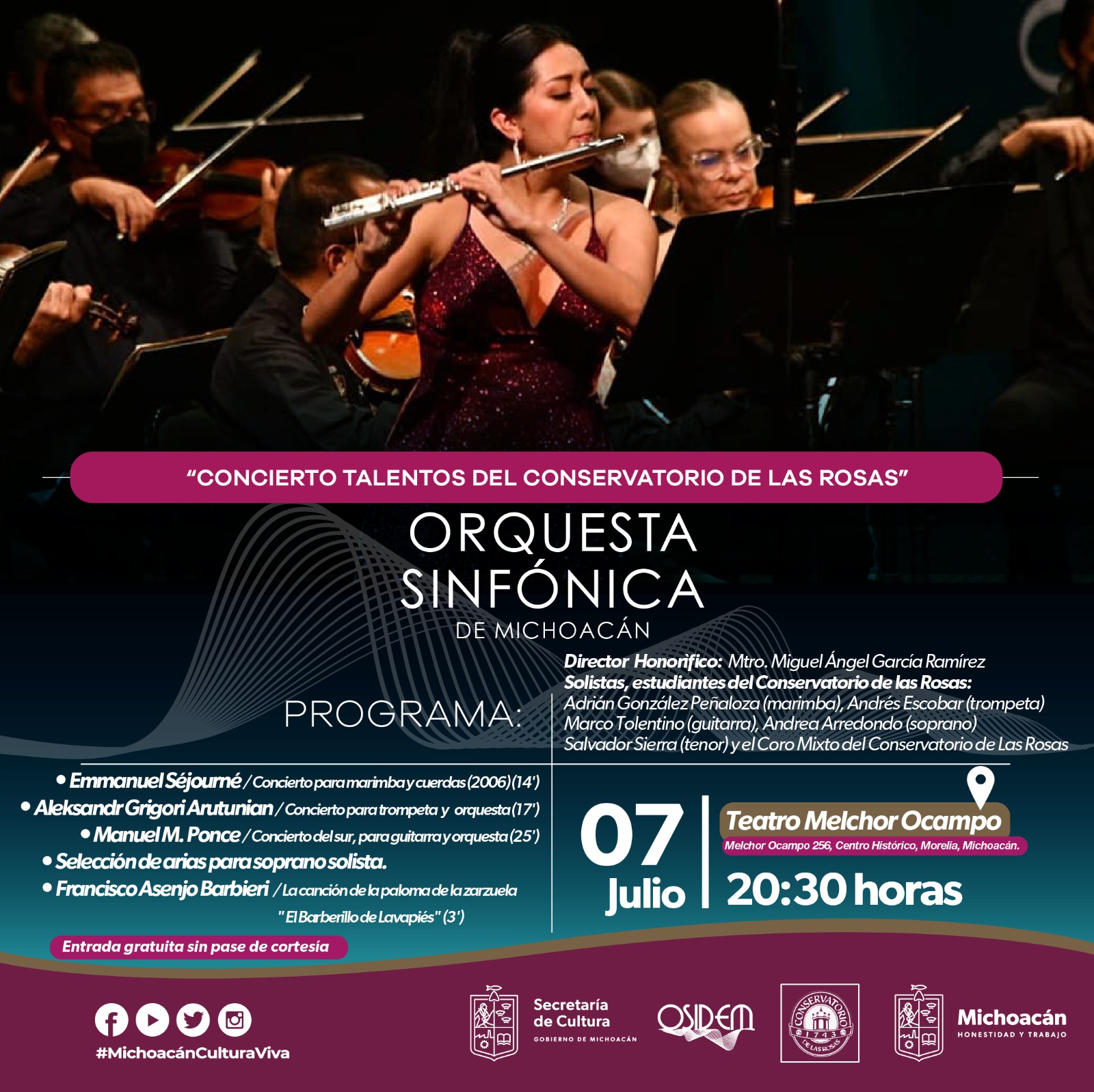 Concierto de la Osidem y el Conservatorio de Las Rosas