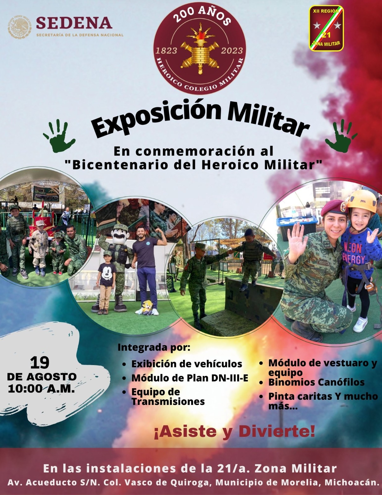 Ejército Mexicano invita a la Exposición Militar alusiva al Bicentenario del Heróico Colegio Militar