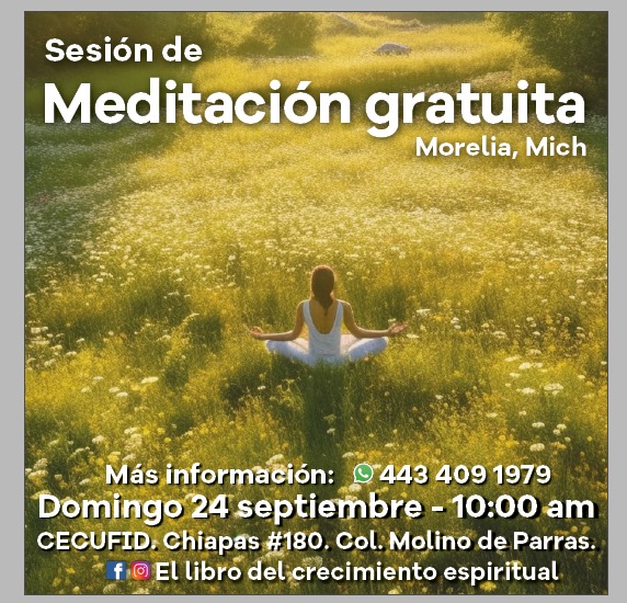 Invita AEPA a Conferencia “Meditación para el despertar de consciencia”