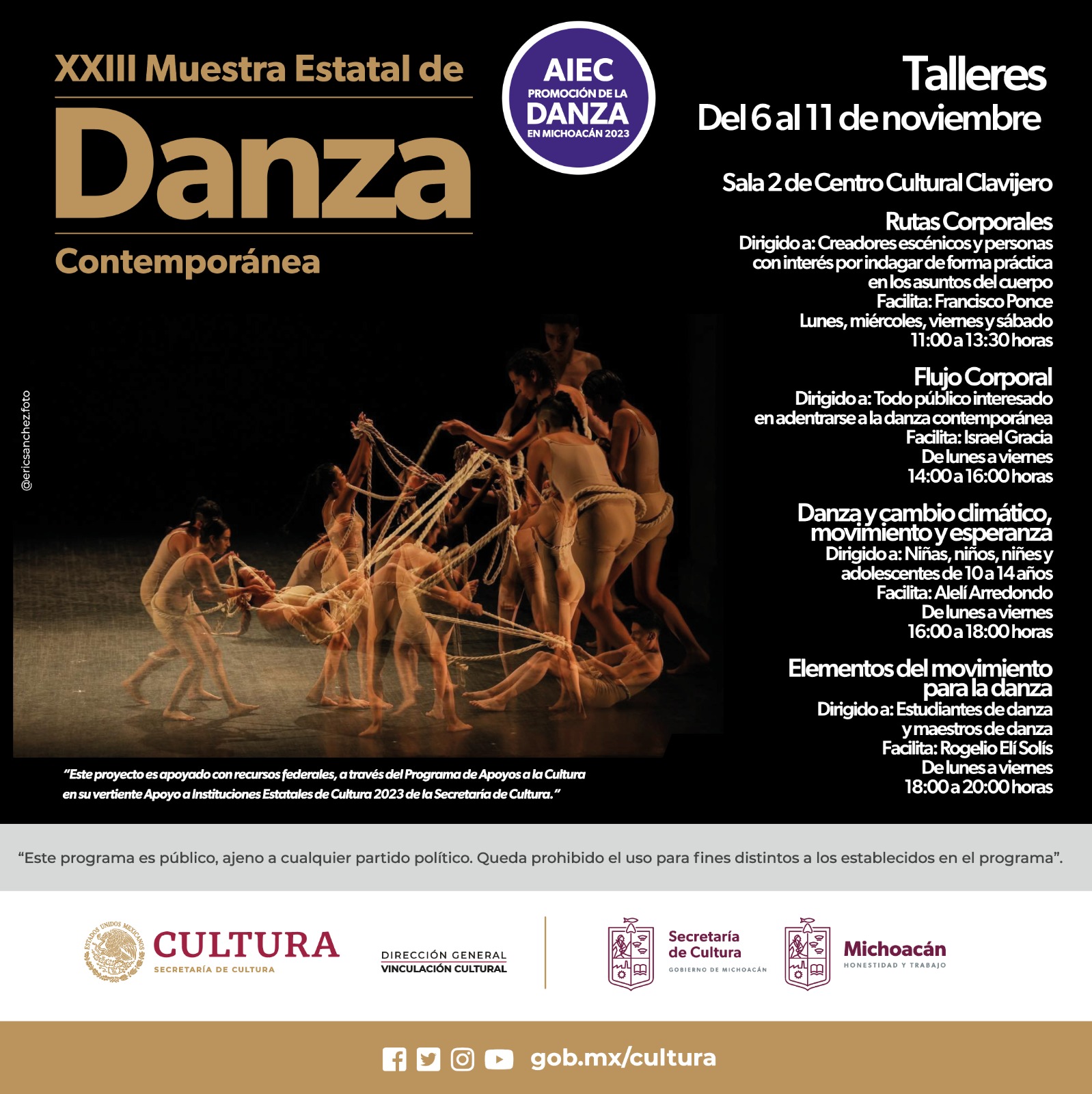 Talleres gratuitos de la Muestra de Danza Contemporánea Talleres gratuitos de la Muestra de Danza Contemporánea