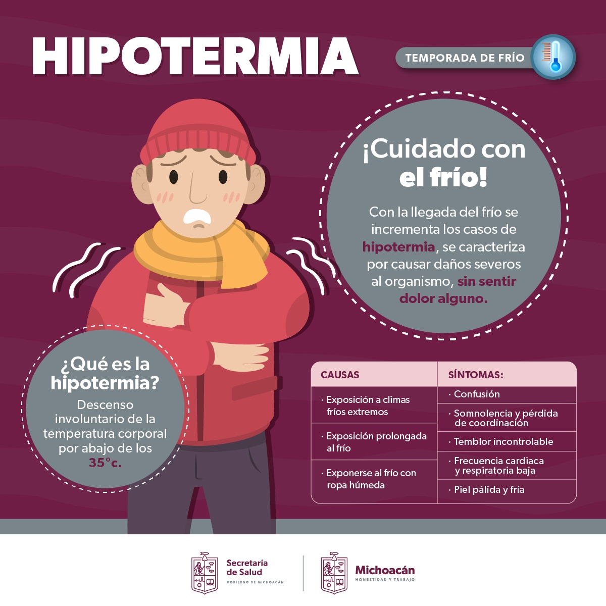 Detectar a tiempo la hipotermia para evitar defunciones