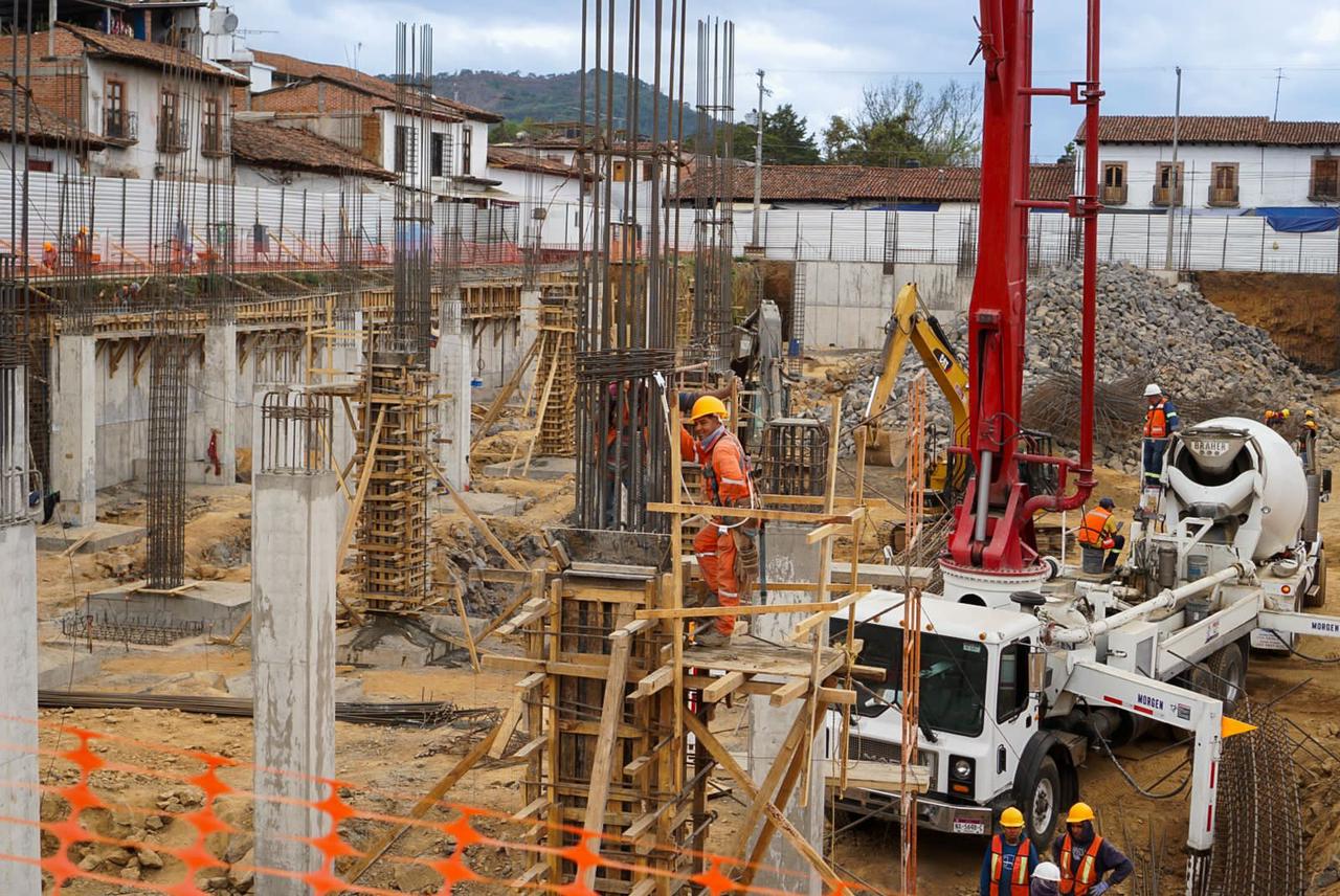 Nuevo mercado de Pátzcuaro, con avance del 33% de construcción Nuevo mercado de Pátzcuaro, con avance del 33% de construcción