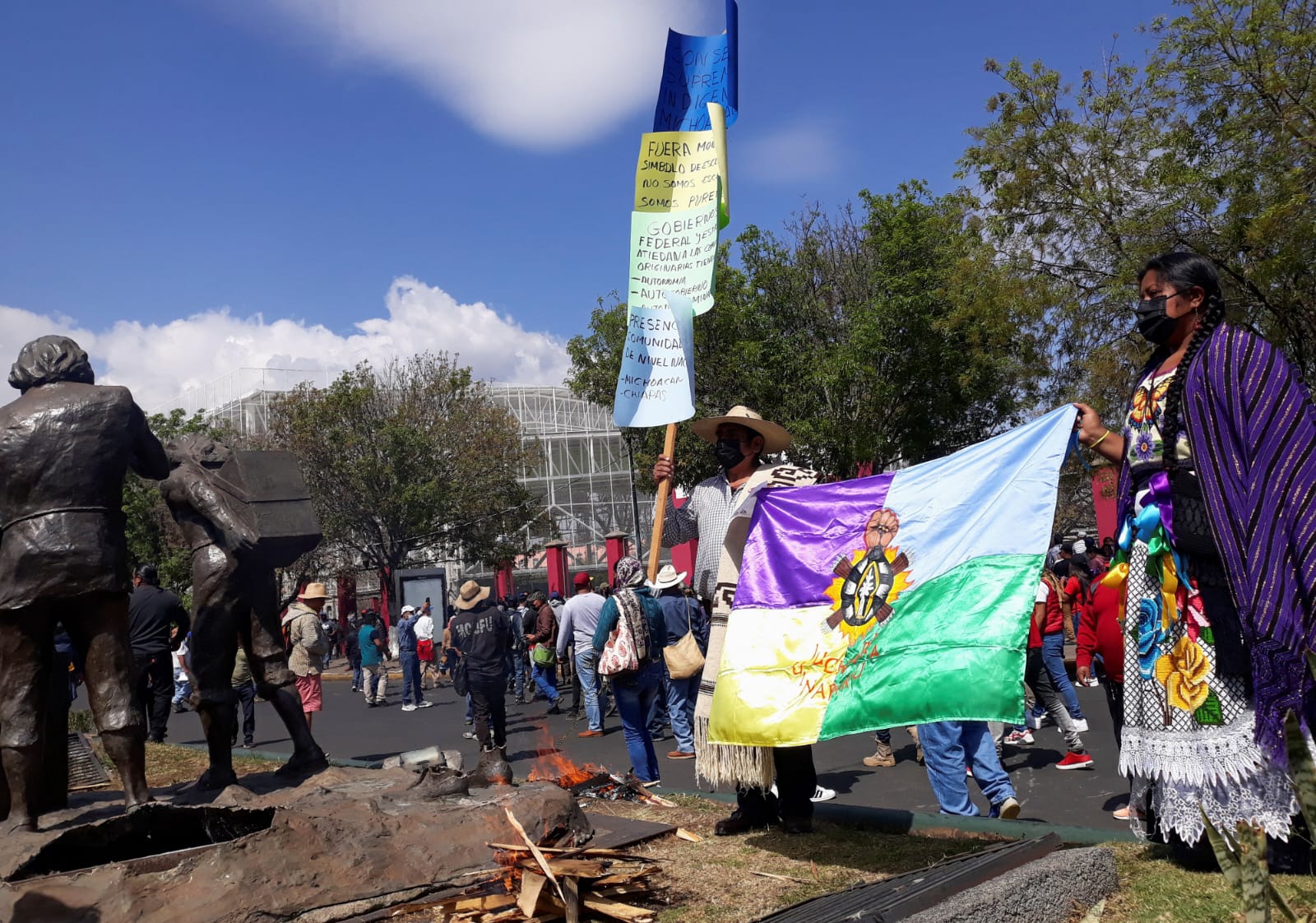 Consejo indígena advierte que no permitirá monumentos discriminatorios