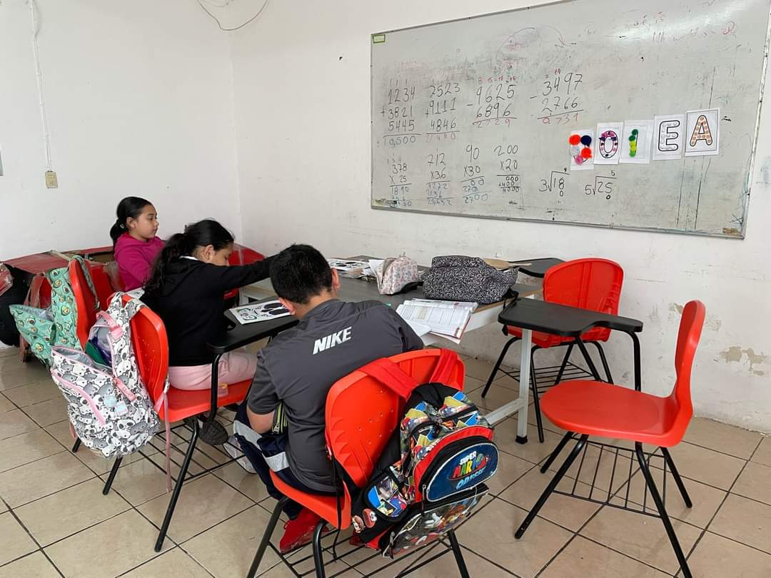 Talleres de tareas en Tangancícuaro