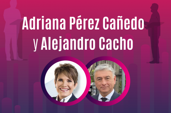 Adriana Pérez Cañedo y Alejandro Cacho fueron designados como moderadores para el Segundo Debate Presidencial