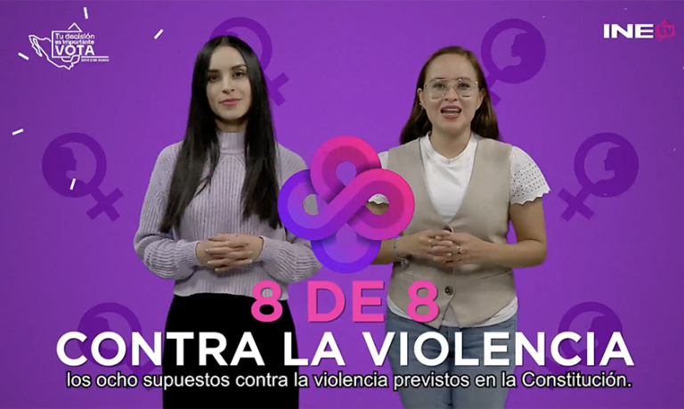 Verificará INE que candidaturas registradas cumplan con la 8 de 8 contra la violencia