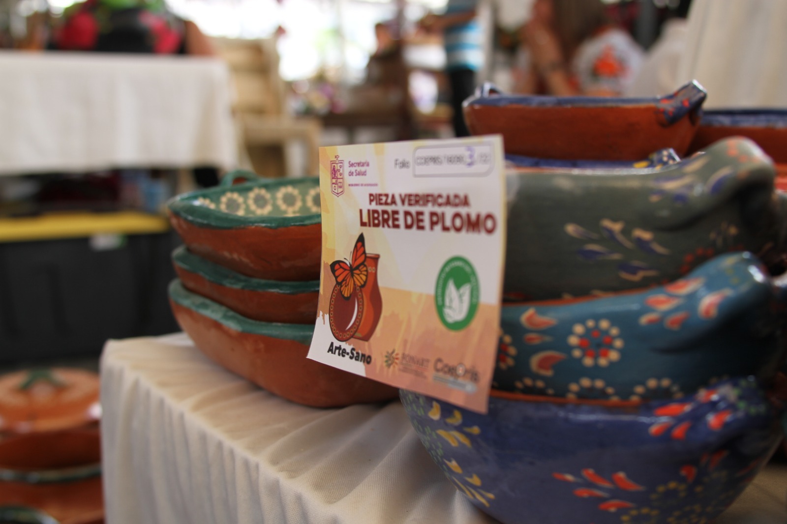 Piezas del Tianguis Artesanal de Uruapan, libres de plomo: SSM