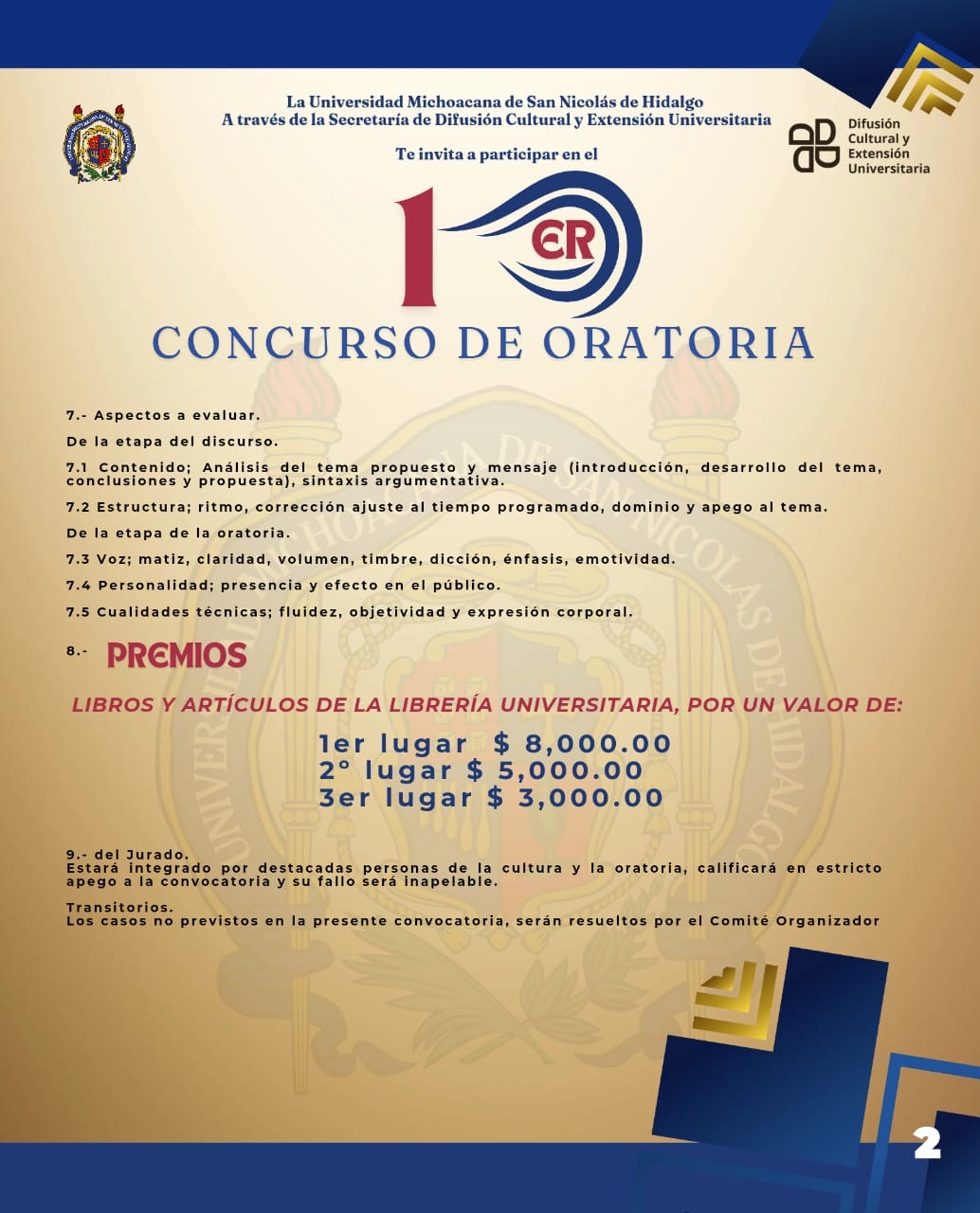 Participa en el Primer Concurso de Oratoria de la UMSNH, expresa tu pensamiento