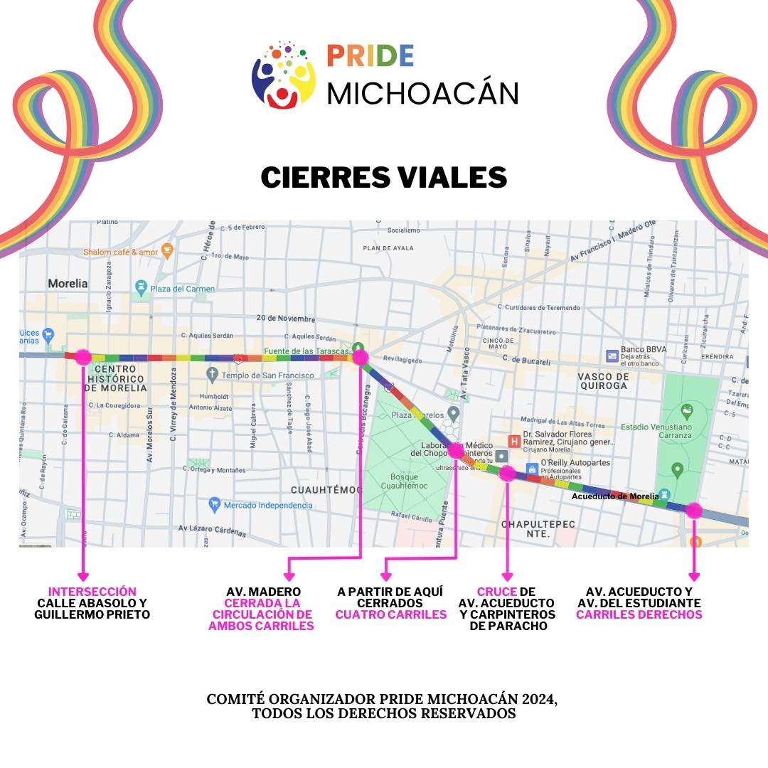 Todo listo para el Pride Michoacán 2024