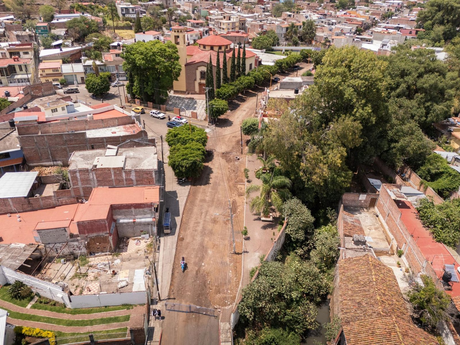 Avances en los trabajos de la Av. Miguel Silva en Tangancícuaro