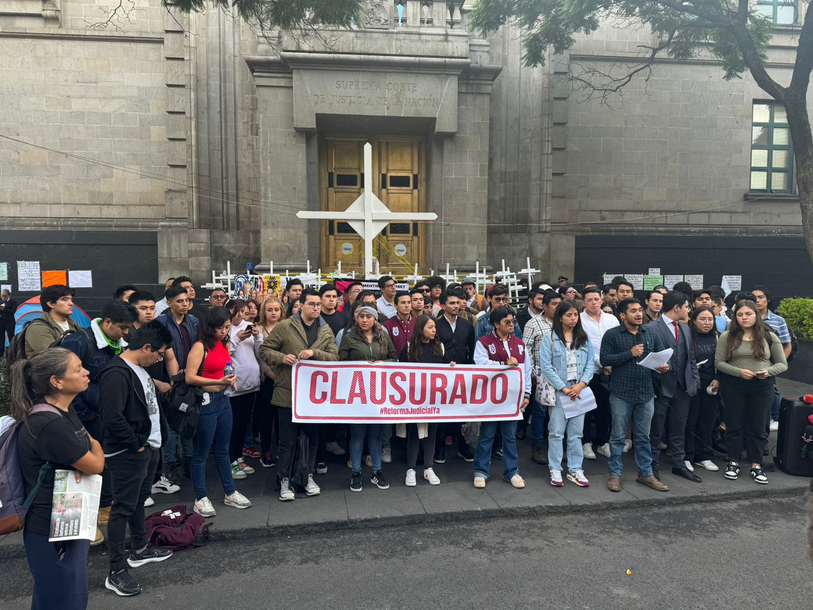 Clausura simbólica de la Suprema Corte de Justicia