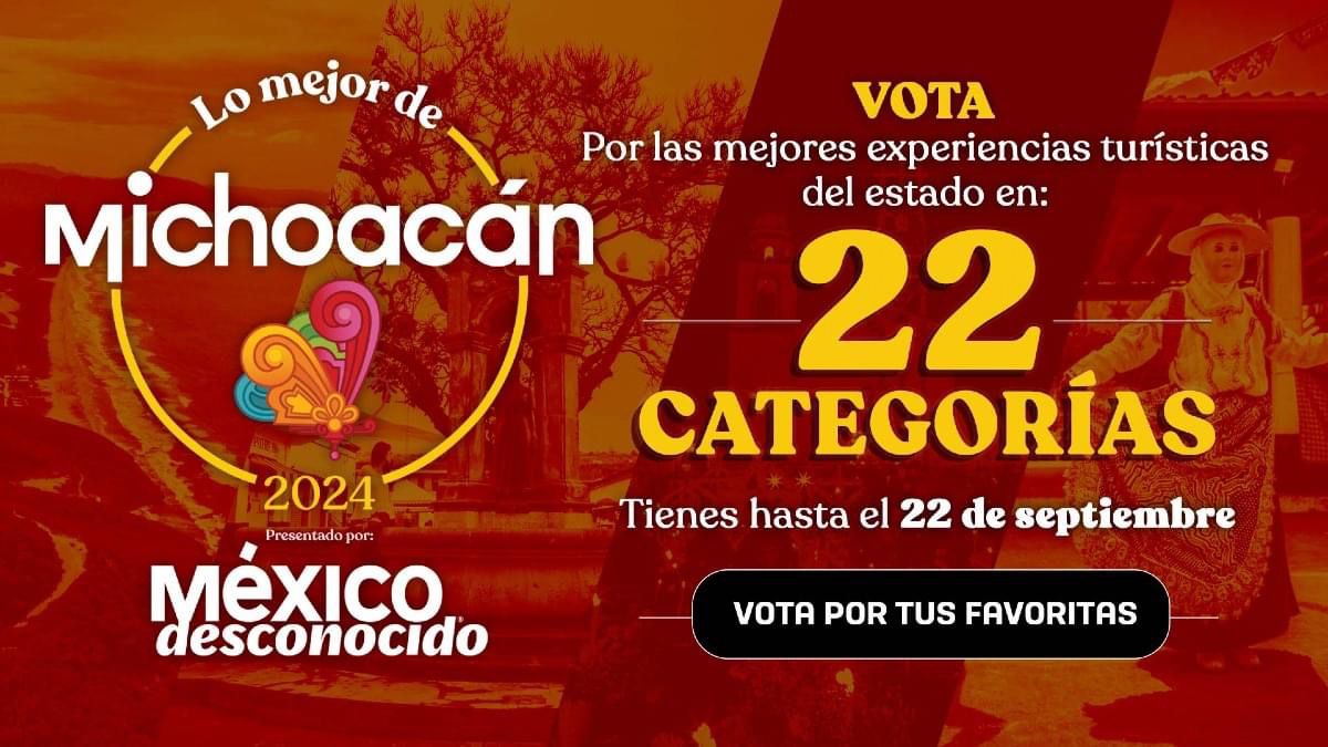 Continúan abiertas las votaciones para escoger a “Lo Mejor de Michoacán”