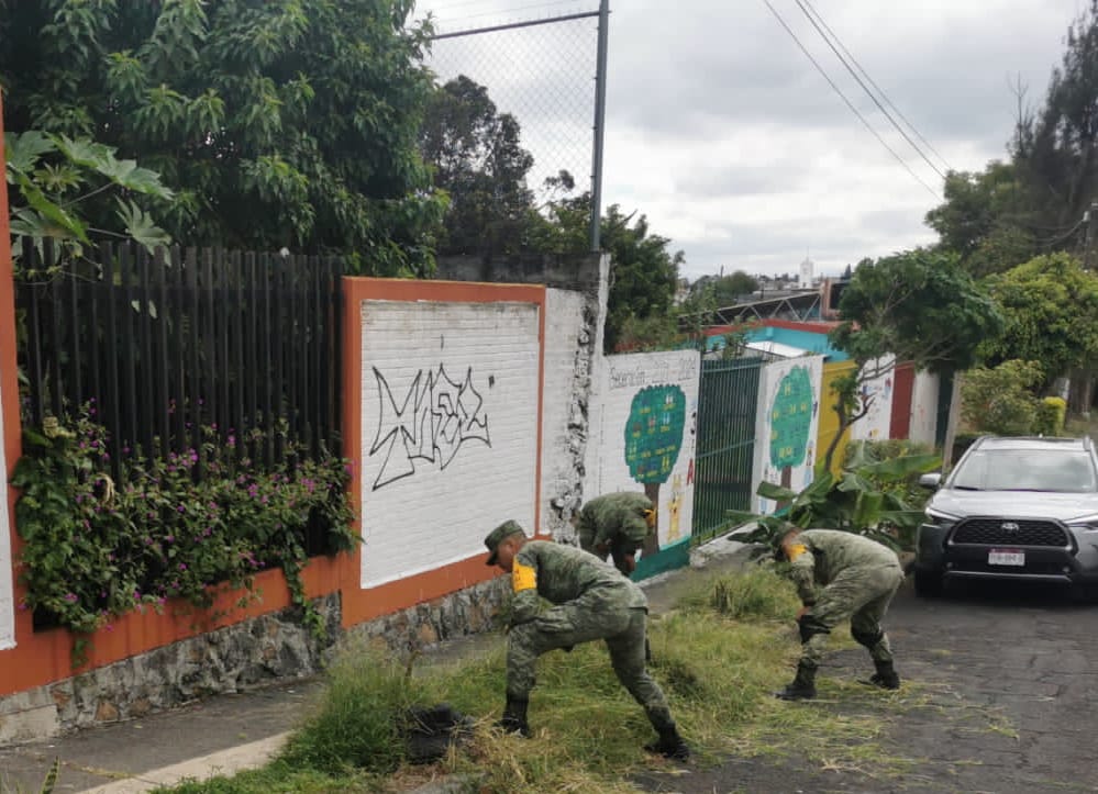 Ejército Mexicano realiza labor social en Morelia