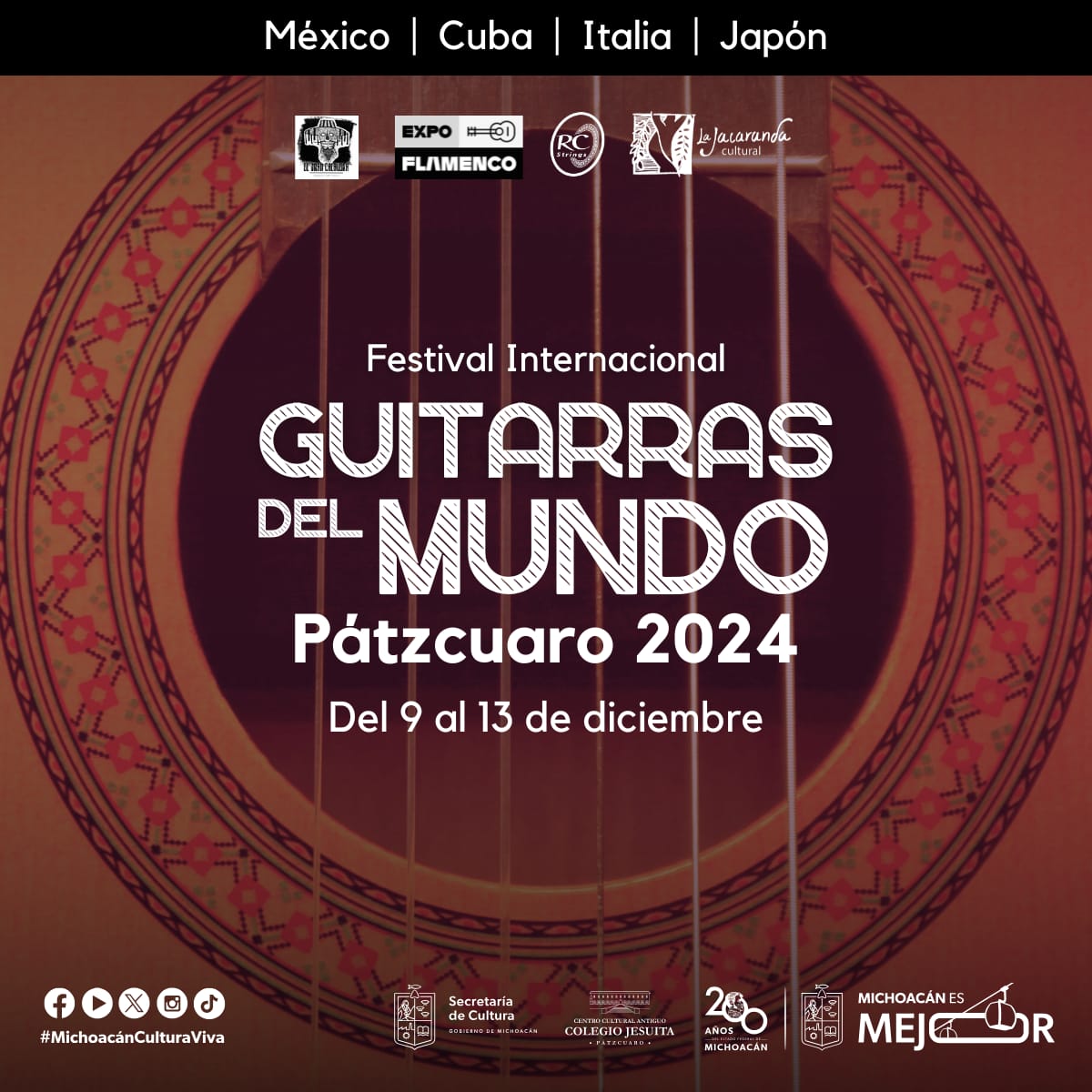 Pátzcuaro reunirá a talentosos guitarristas en primer festival internacional