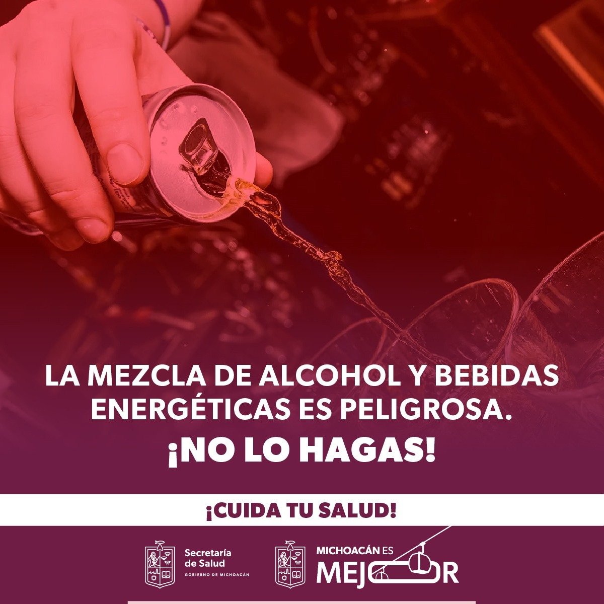 Por esta razón no debes mezclar bebidas energizantes con alcohol