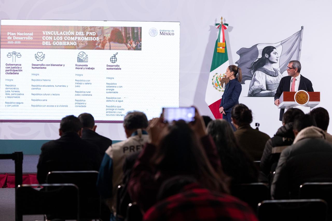 Presidenta de México presenta Plan Nacional de Desarrollo 2025-2030