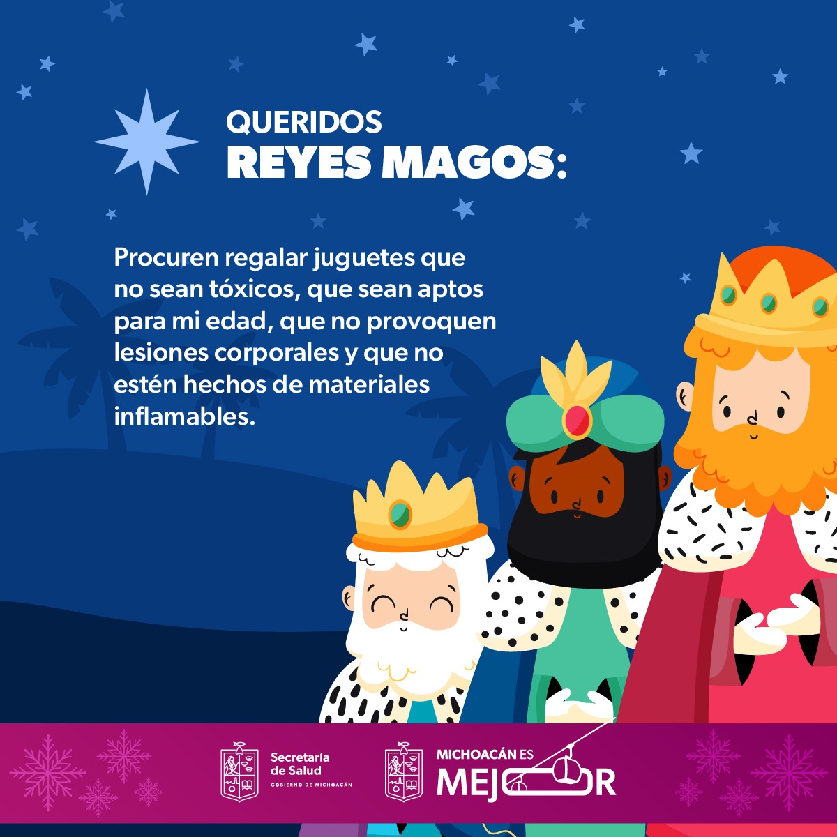 SSM invita a los Reyes Magos a regalar juguetes seguros