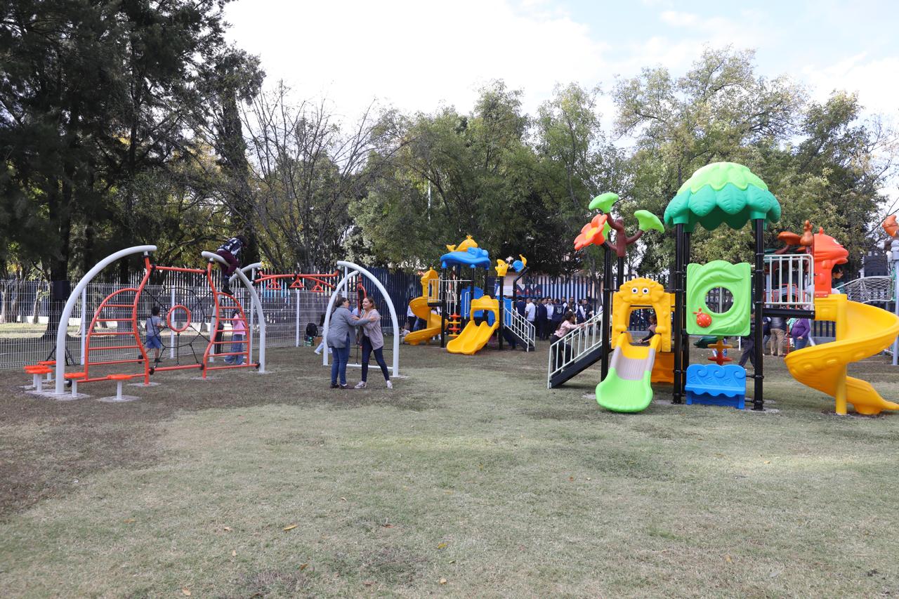 La UMSNH es propiedad de todas y todos; Yarabí Ávila inaugura el parque infantil “El Crisol” en CU