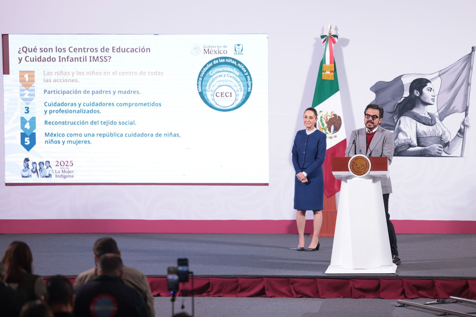 Presidenta de México presenta los Centros de Educación y Cuidado Infantil del IMSS