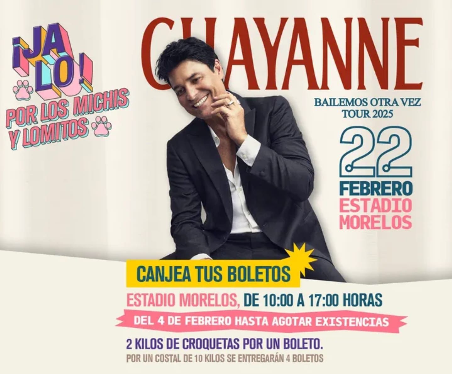 Inicia el canje de boletos para el concierto de Chayanne