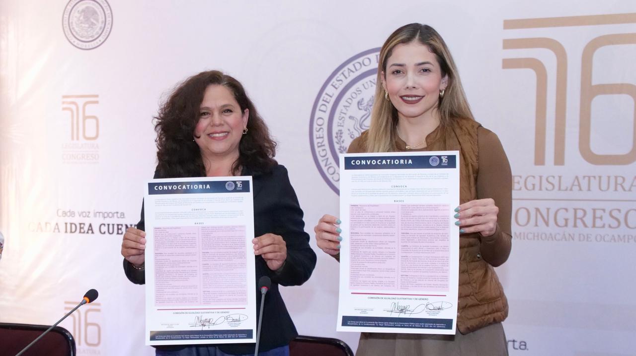 Presentan Convocatoria para la “Condecoración a la Mujer Michoacana 2025”