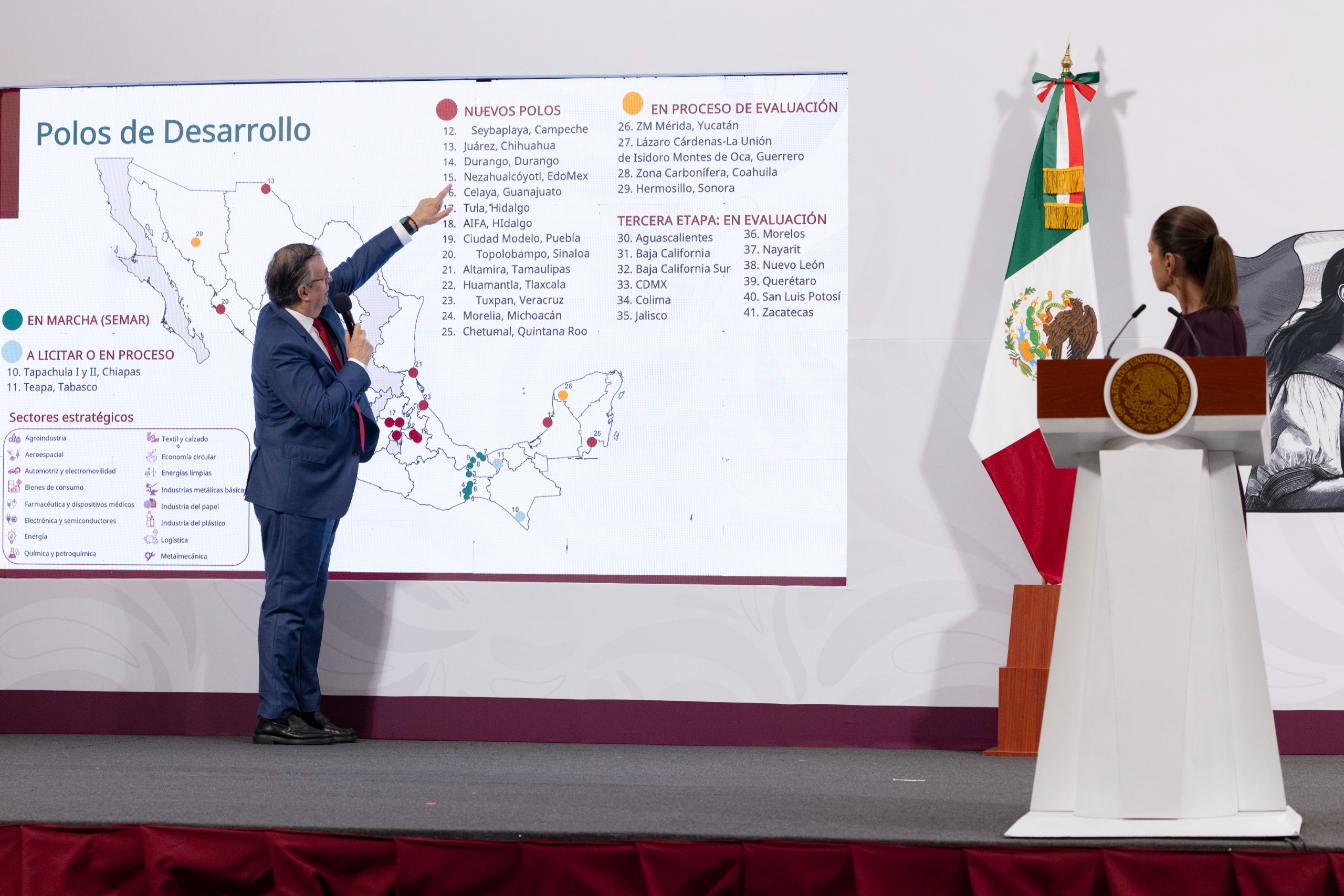 Anuncia presidenta Claudia Sheinbaum 11 polos para el Bienestar en marcha, se han aprobado 14 nuevos y 4 están en proceso Anuncia presidenta Claudia Sheinbaum 11 polos para el Bienestar en marcha, se han aprobado 14 nuevos y 4 están en proceso