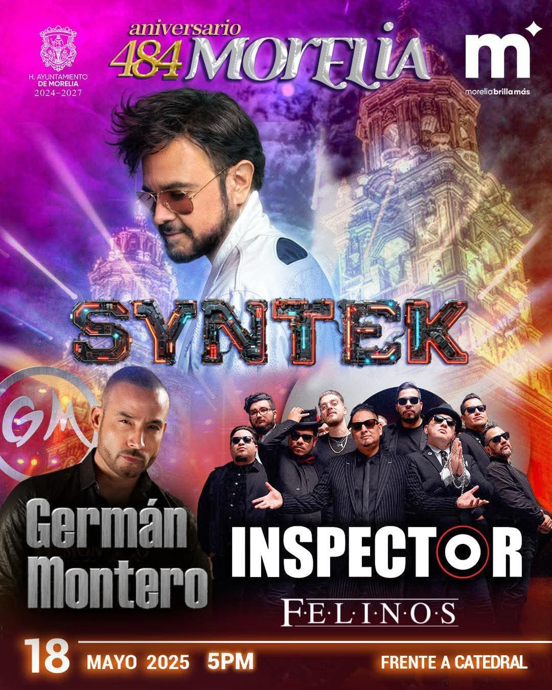 Gran concierto por 484 Aniversario de Morelia