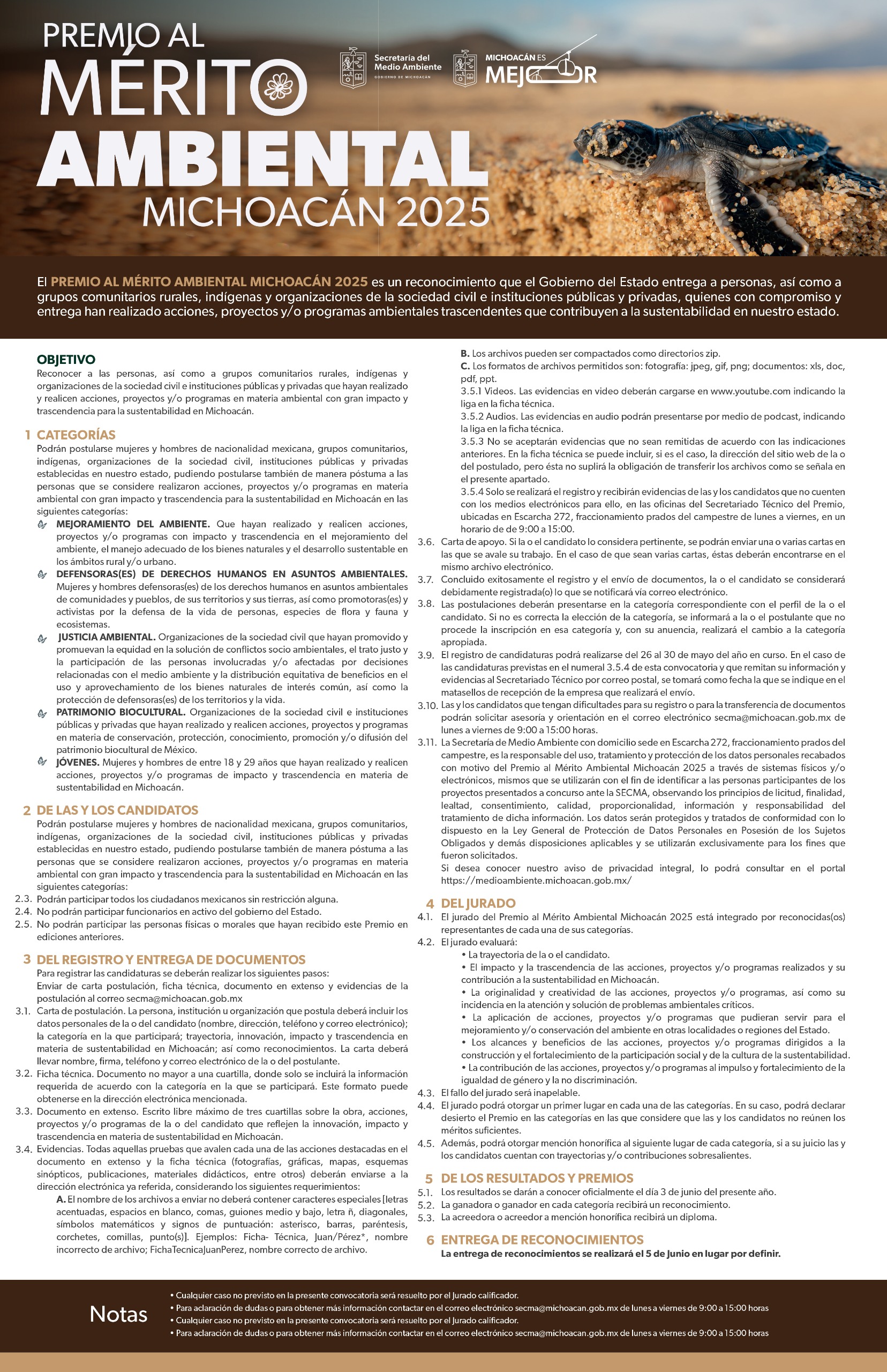 Abierta convocatoria del Premio al Mérito Ambiental 2025: Secma Abierta convocatoria del Premio al Mérito Ambiental 2025: Secma