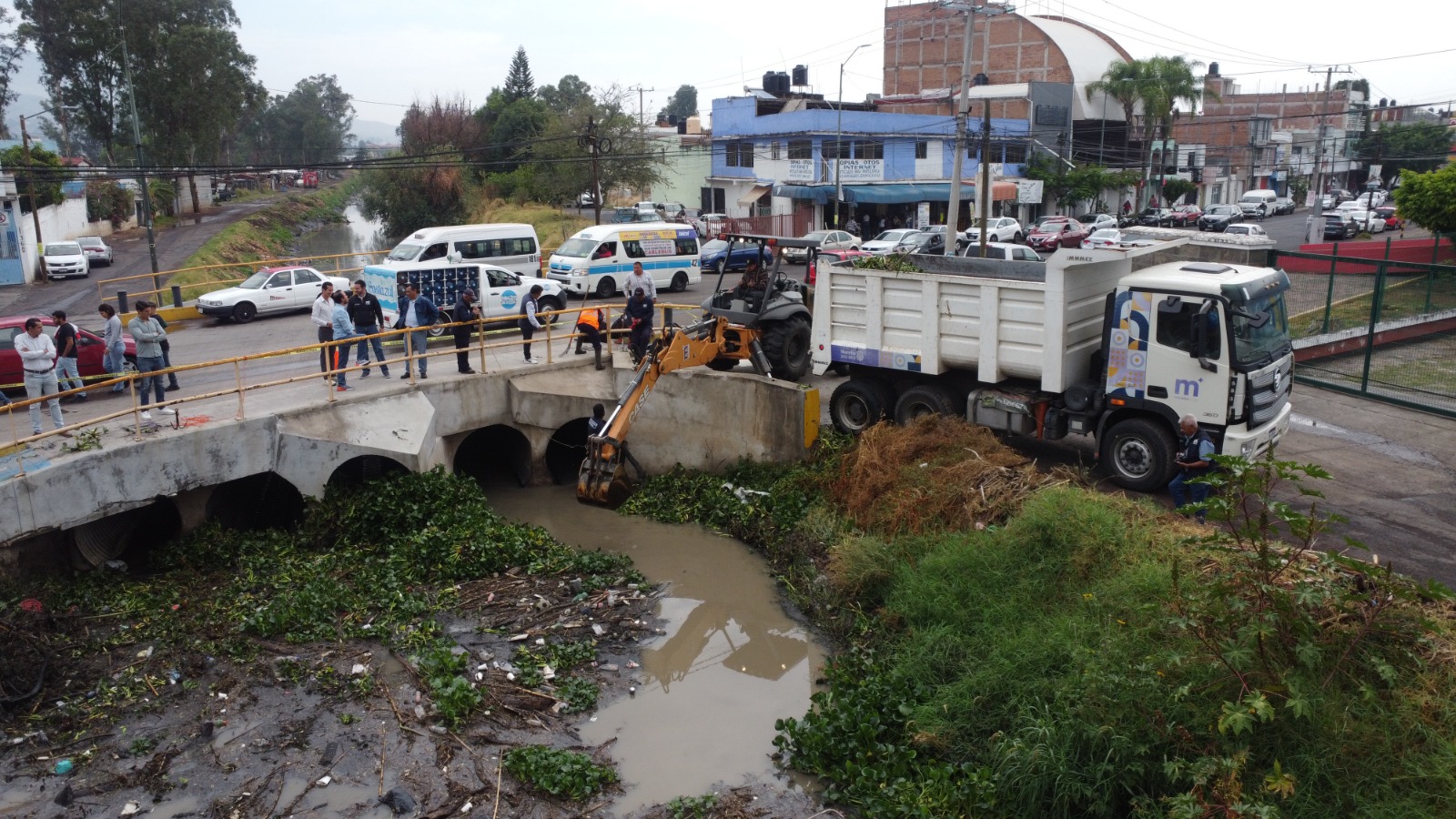 Gobierno de Morelia interviene 30 km de drenes y ríos con limpieza preventiva Gobierno de Morelia interviene 30 km de drenes y ríos con limpieza preventiva