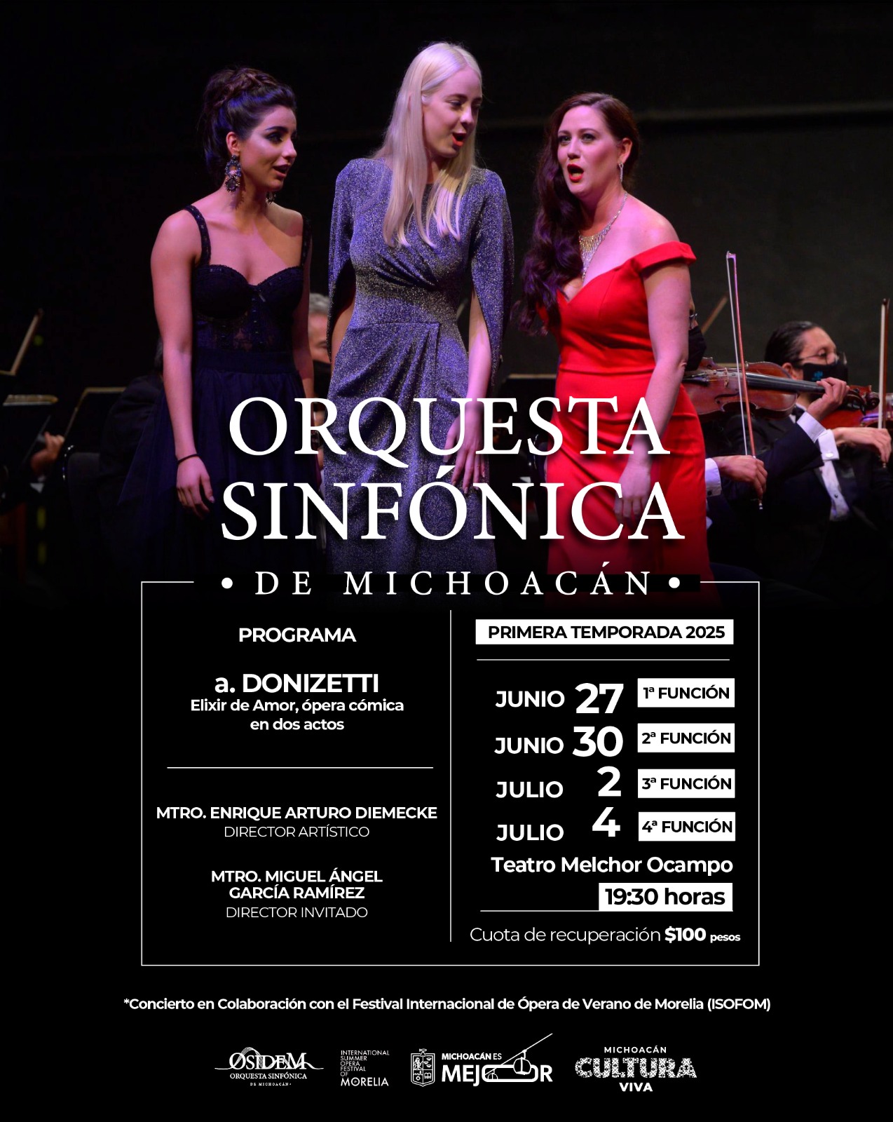 Vive la magia de la ópera con la Osidem en el Teatro Ocampo: Secum