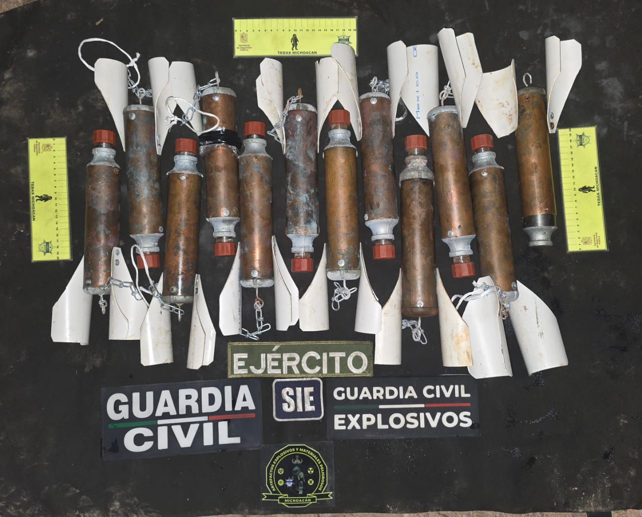 Desactivados 12 artefactos explosivos en Tuzantla: SSP Desactivados 12 artefactos explosivos en Tuzantla: SSP