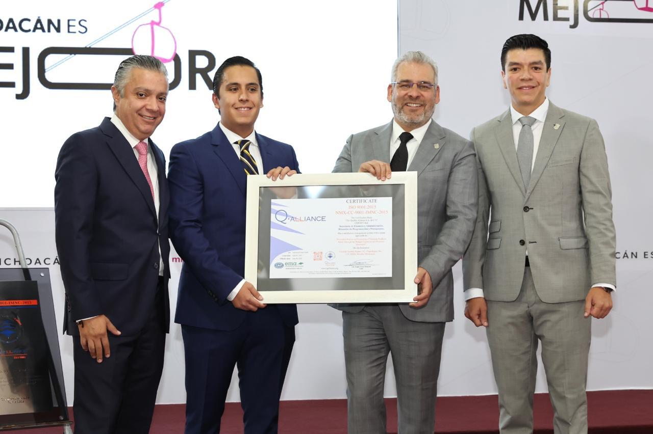 Recibe ARB certificación histórica por proceso del gasto público de Michoacán