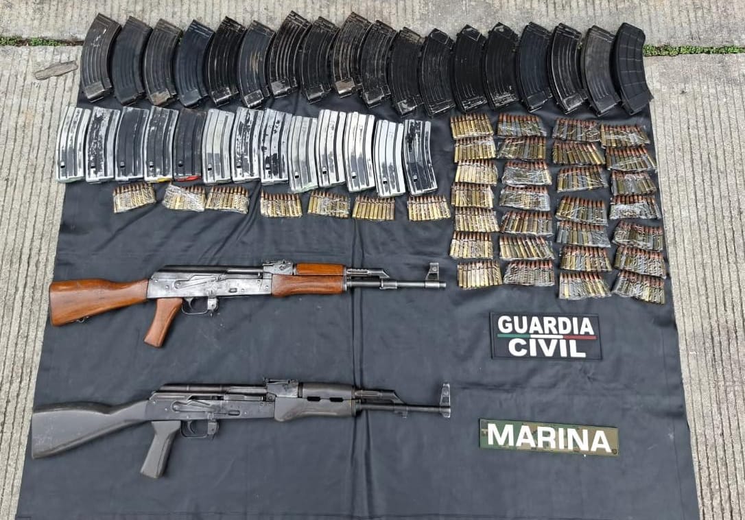Dos fusiles y un vehículo asegurados en Lázaro Cárdenas: SSP Dos fusiles y un vehículo asegurados en Lázaro Cárdenas: SSP