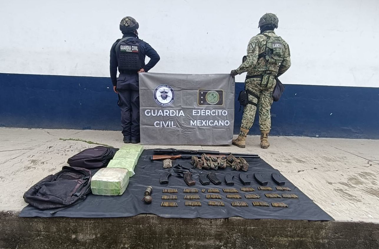 Asegurados tres hombres, granadas, armas y municiones en Buenavista: SSP Asegurados tres hombres, granadas, armas y municiones en Buenavista: SSP