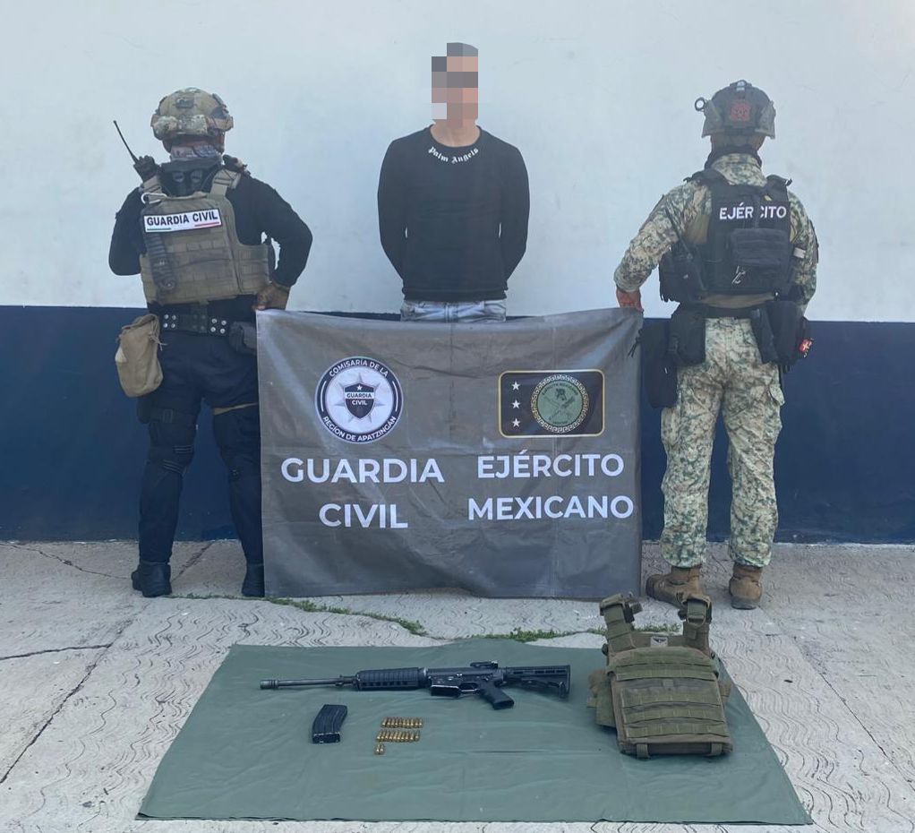 SSP y Defensa detienen a venezolano con fusil de alto poder en Tierra Caliente SSP y Defensa detienen a venezolano con fusil de alto poder en Tierra Caliente