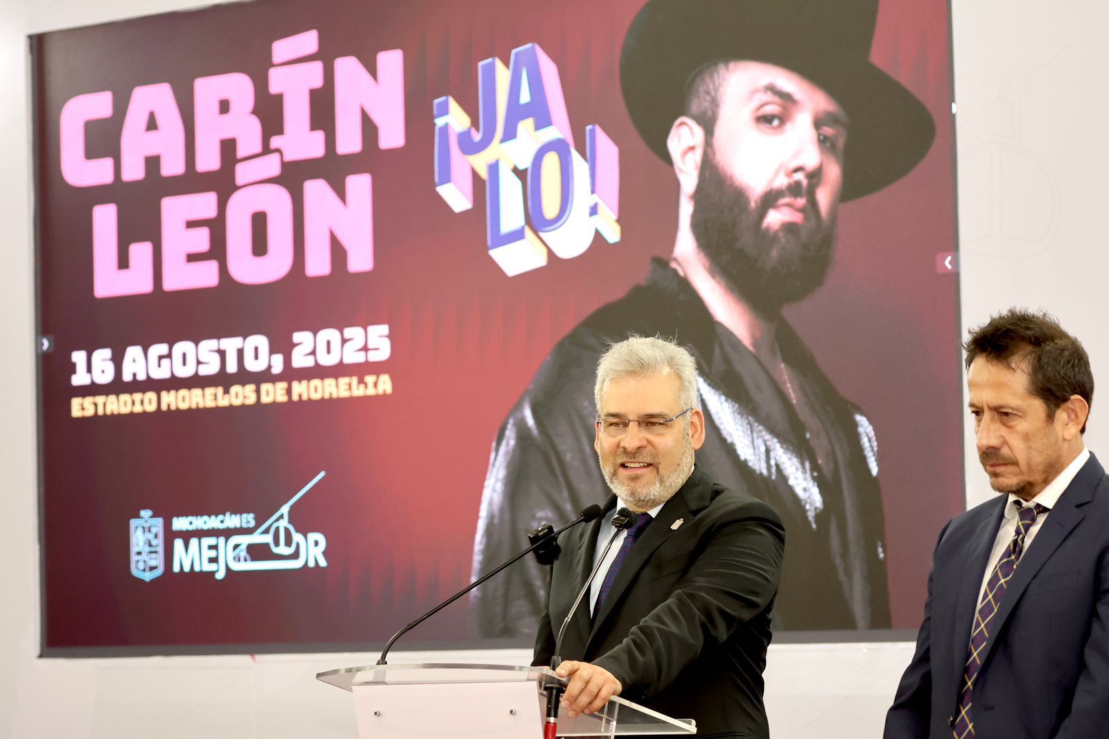Anuncia ARB Bedolla concierto de Carín León en Morelia