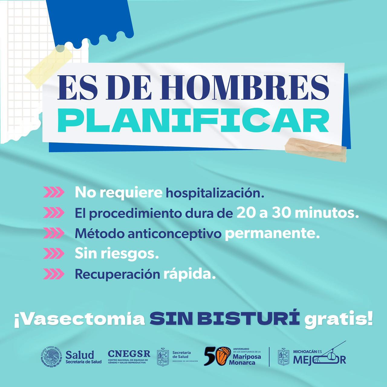 SSM promueve paternidad responsable a través de vasectomía sin bisturí SSM promueve paternidad responsable a través de vasectomía sin bisturí
