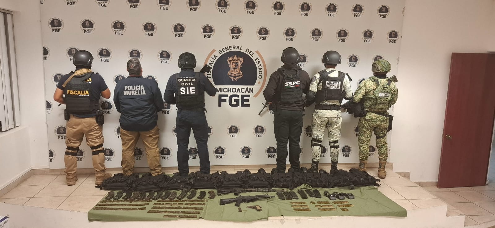 En operativo interinstitucional se asegura armamento en Tzitzio: SSP