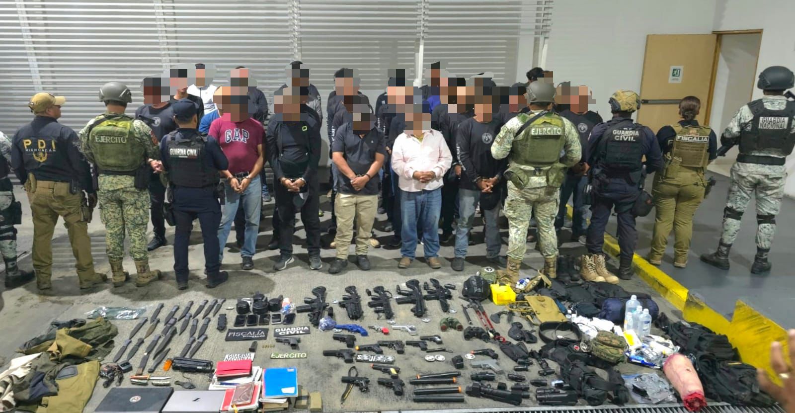 En Vista Hermosa, 38 detenidos en portación de un arma y 19 réplicas de armas de fuego: SSP En Vista Hermosa, 38 detenidos en portación de un arma y 19 réplicas de armas de fuego: SSP