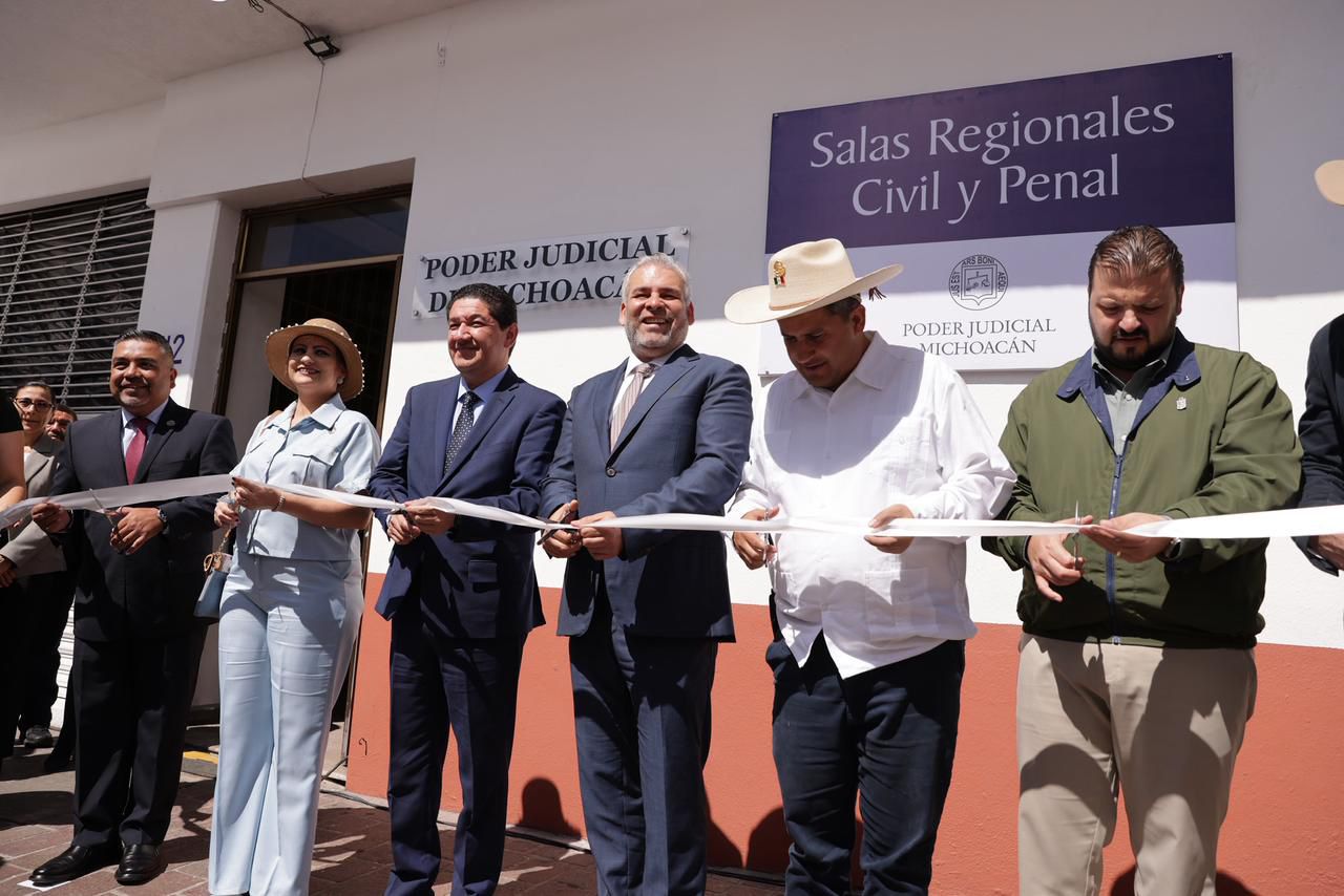 Justicia más cerca de la gente; pone ARB en marcha salas regionales judiciales en Uruapan