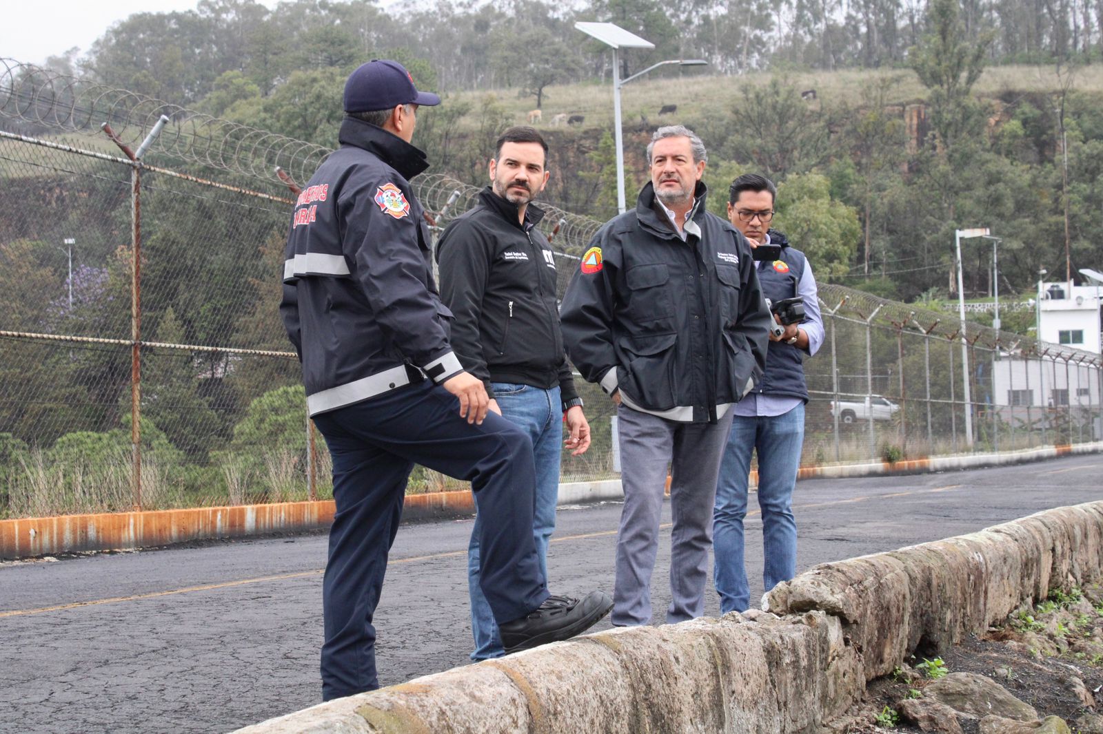 Desfogue de la presa no representa riesgo Desfogue de la presa no representa riesgo
