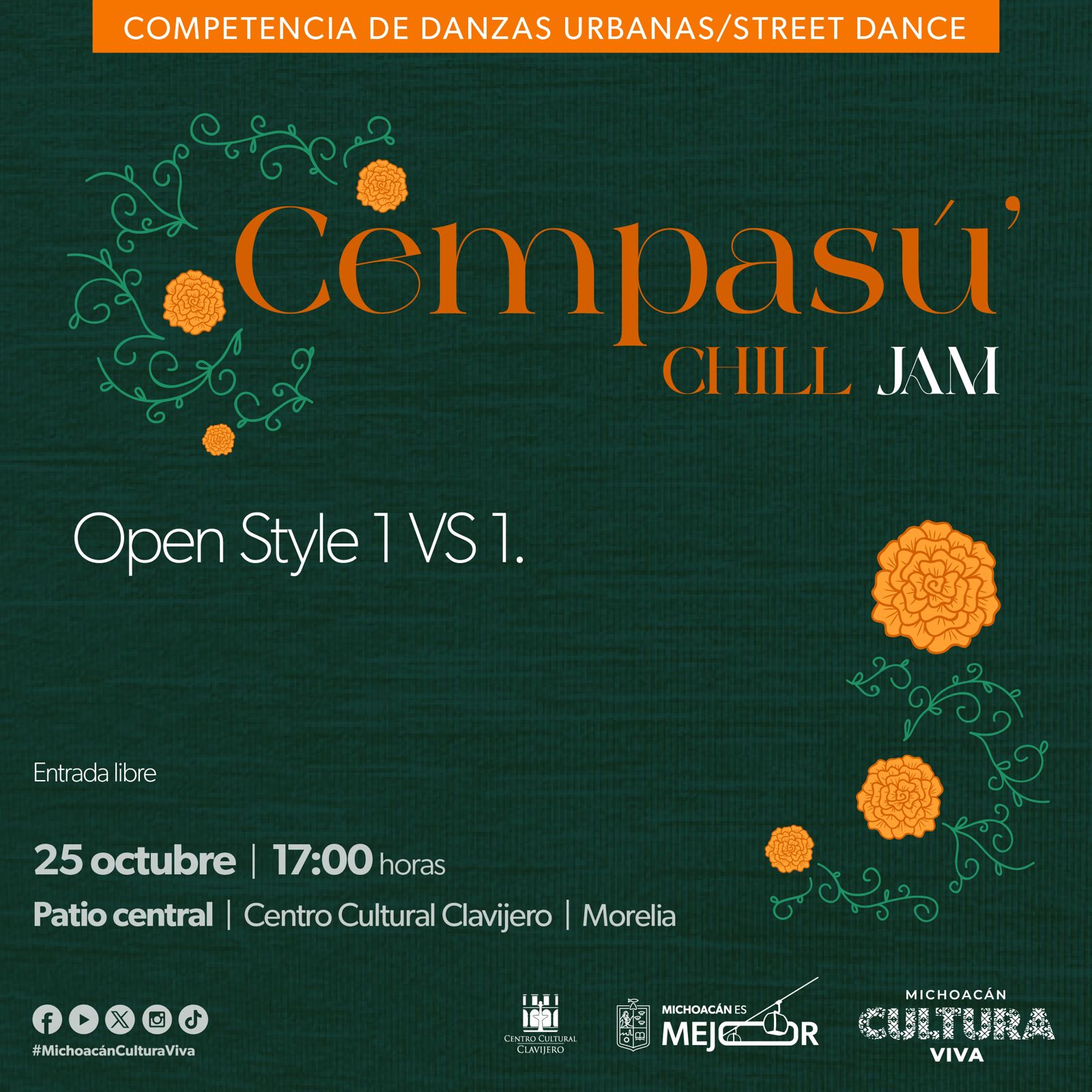 Secum invita a ser parte del Cempasú´Chill Jam 2025 en el Clavijero Secum invita a ser parte del Cempasú´Chill Jam 2025 en el Clavijero
