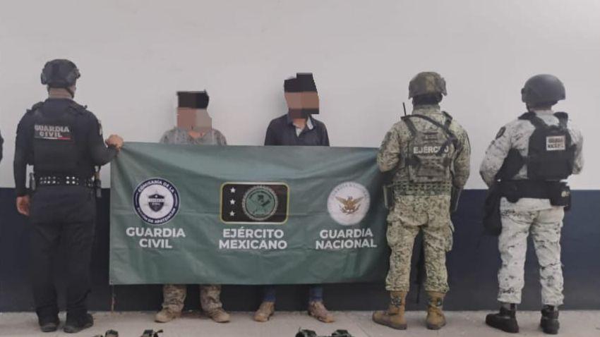 Asegurados en Buenavista 2 hombres, 7 fusiles y más de 2 mil cartuchos: SSP