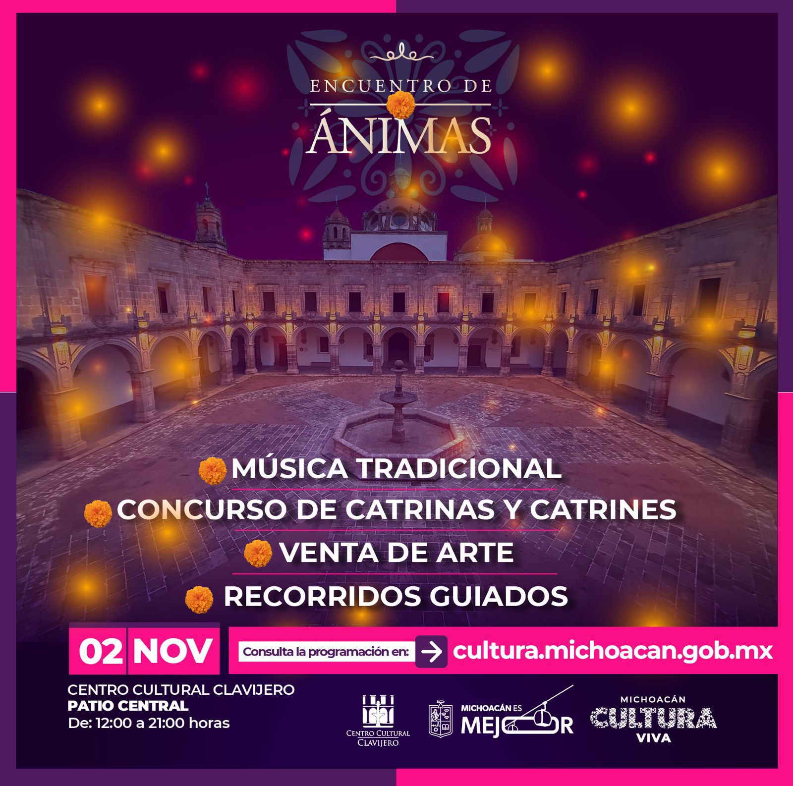 Encuentro de Ánimas 2025 llenará de arte y tradición el Clavijero: Secum