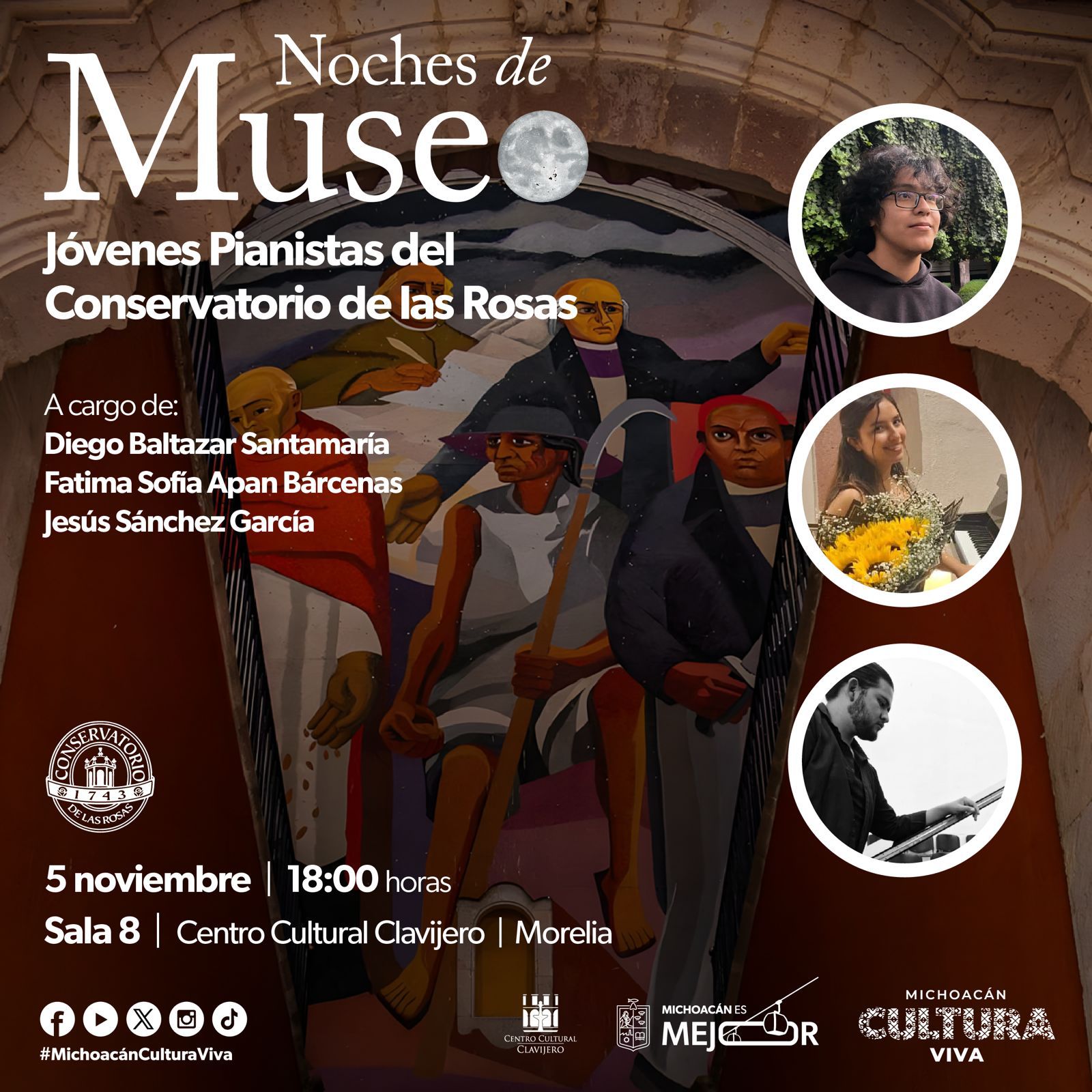 Disfruta las Noches de Museo con un concierto de piano en el Clavijero: Secum