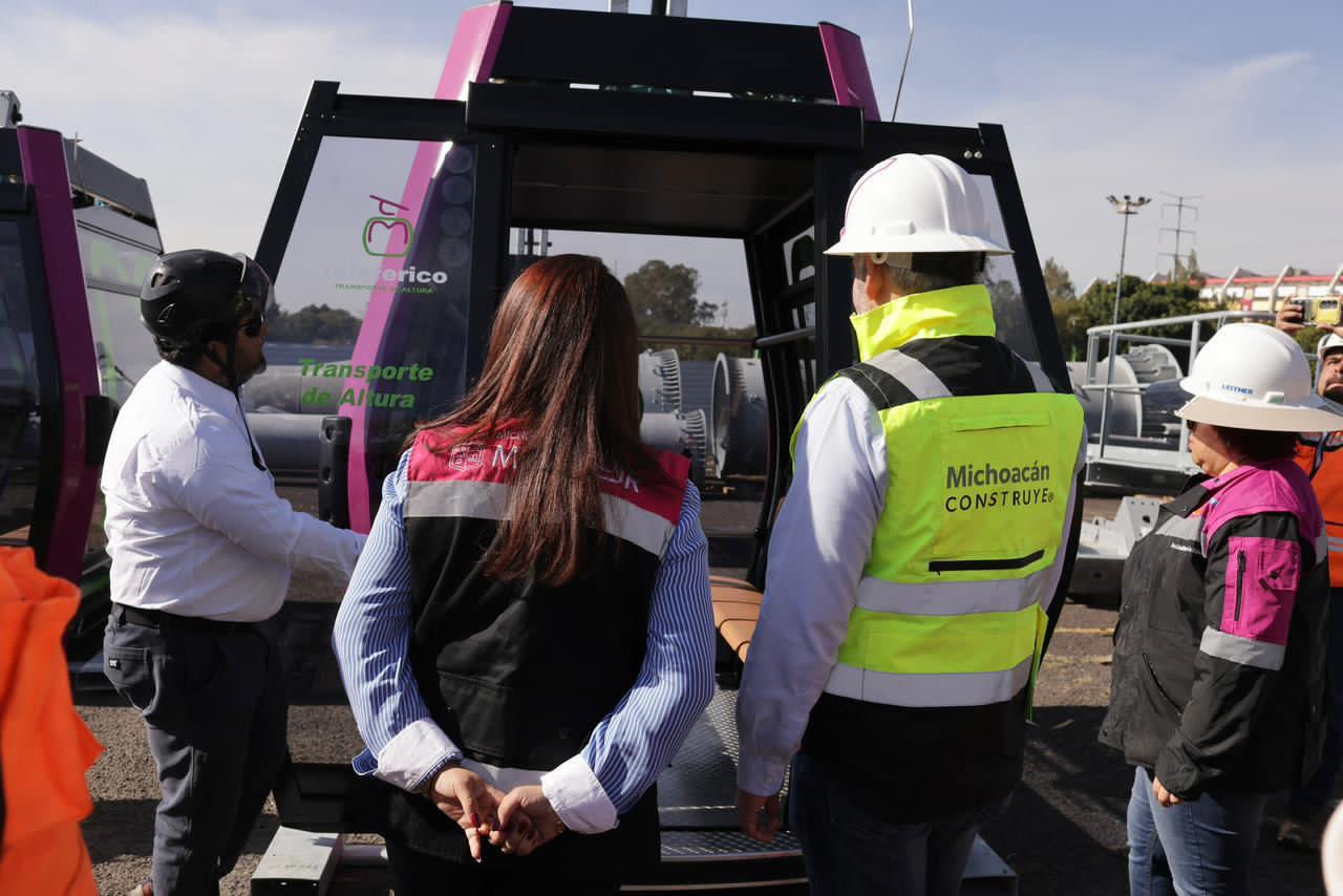 Llegan a Morelia primeras cabinas del teleférico; obra va al 48%: ARB