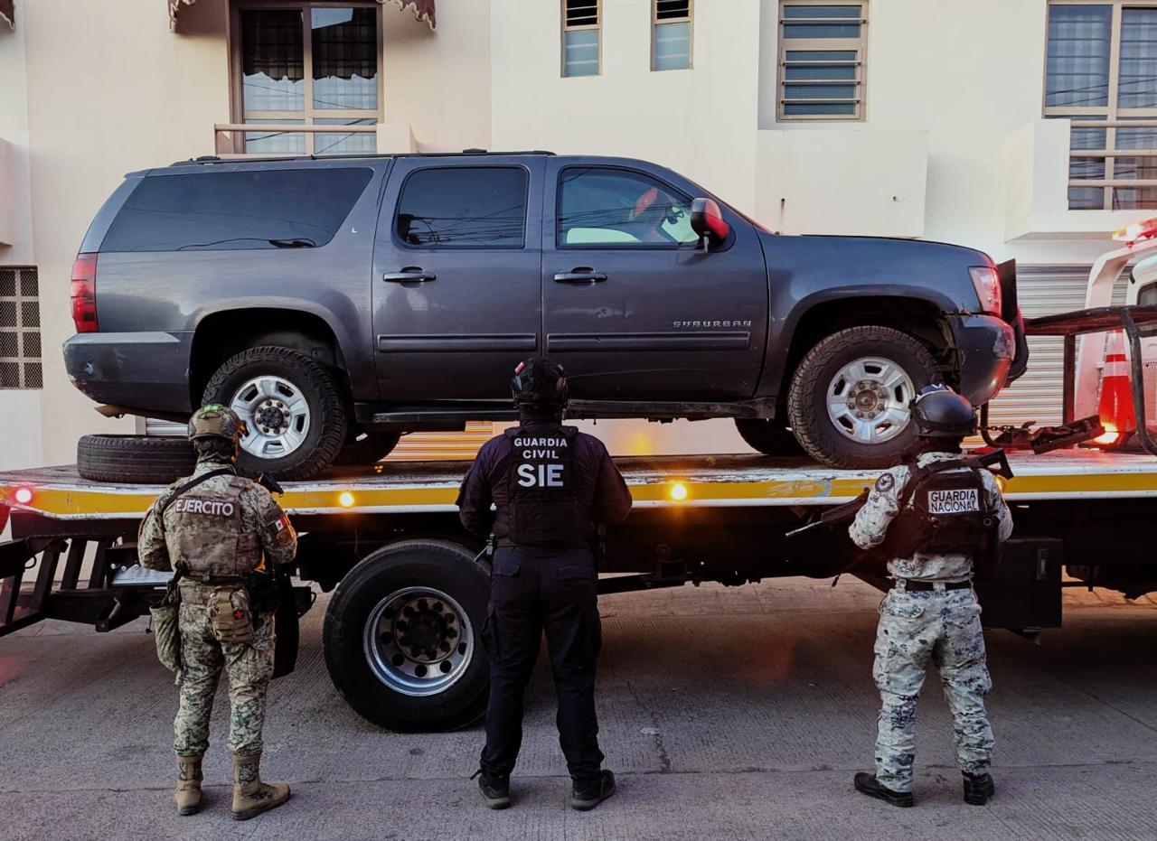 En Plan Paricutín, SSP y Defensa aseguran vehículos blindados y ametralladora en Los Reyes